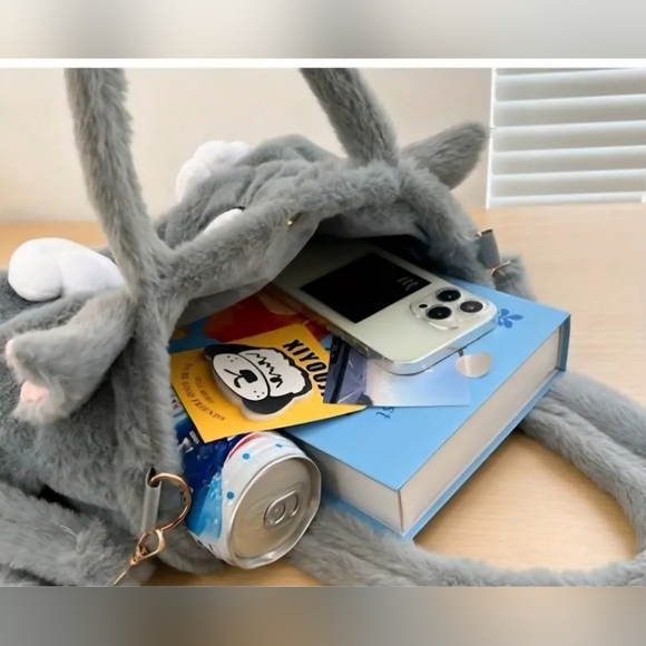 Tom Cat Plush Shoulder / Crossbody Bag NWOT - Picture 8 of 9